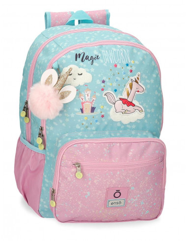 MOCHILA ADAP. 44CM.2C.ENSO MAGIC UNICORN